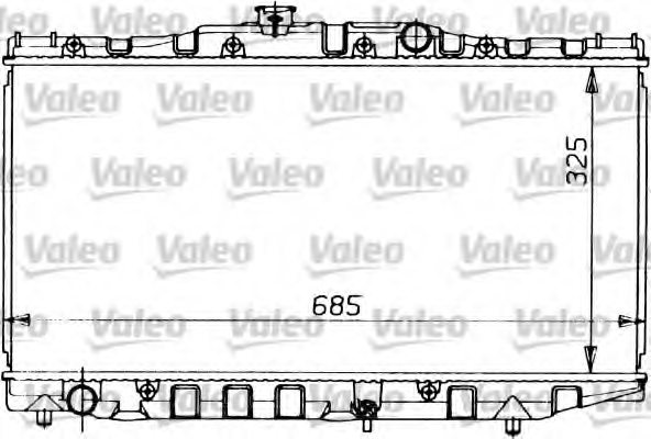 VALEO 730473 Radiator, engine cooling